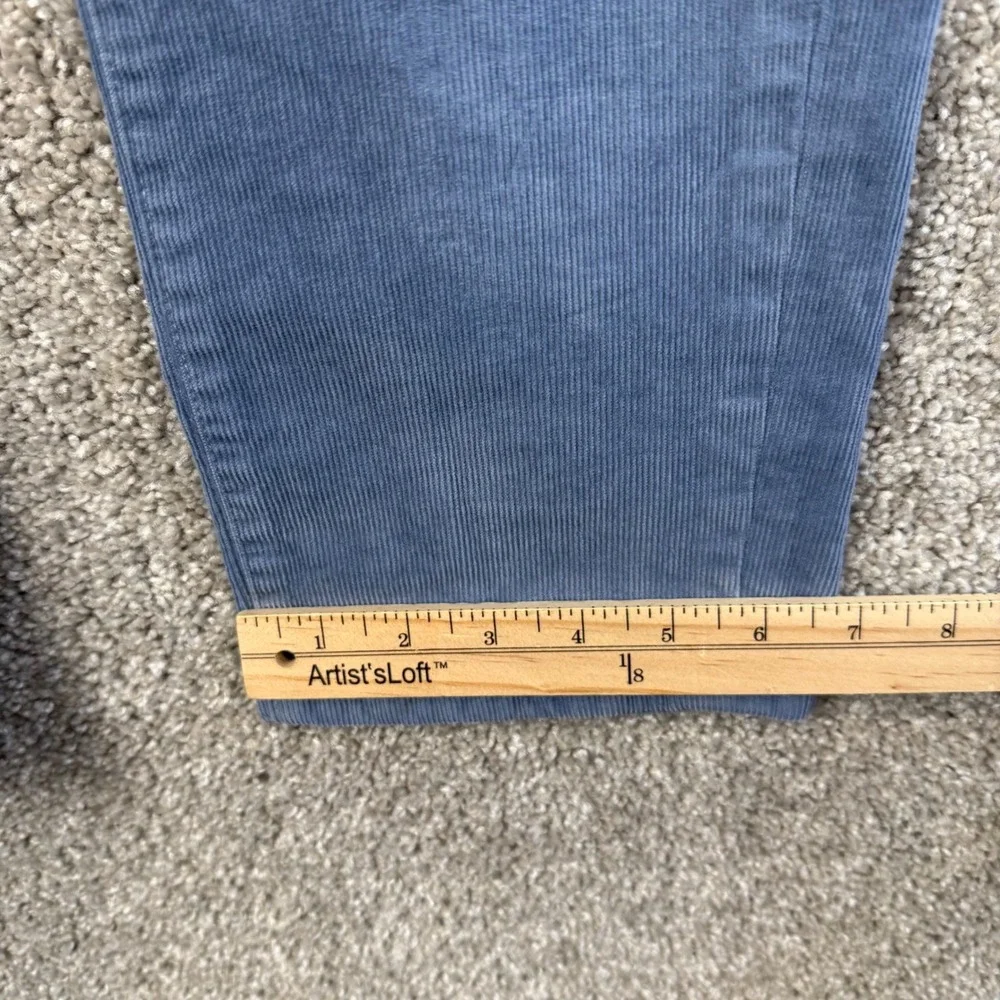 Brooks Brothers Slim Fit Blue Grey Corduroy Pants Mens 33x32 Stretch‎ 5-Pocket